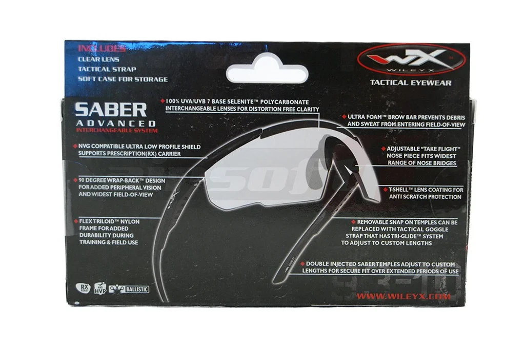 Wiley X Saber Advanced ochelari de protectie Albi